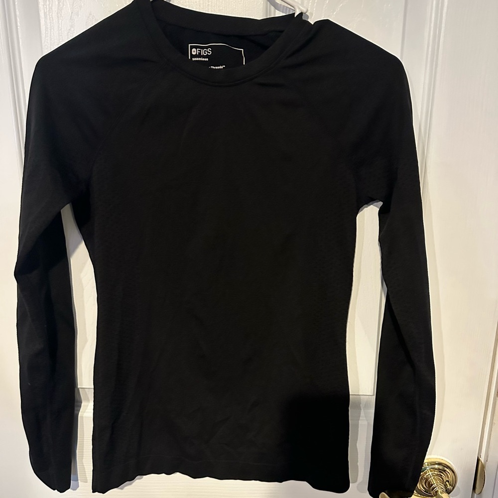 Figs Women's Long Sleeve Top Black